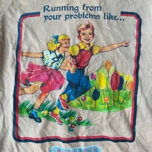 Vintage Graphic Tee candy land 80s 70s small